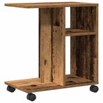 HKH Mesa Lateral Antigua de Madera Procesada