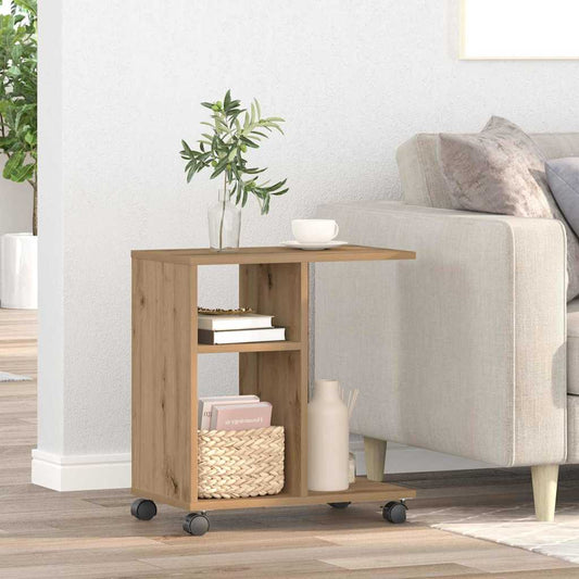 HKH Mesa Lateral con Estante Artisiano en Roble