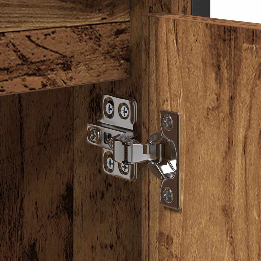 HKH Mueble de lavabo de baño de madera antigua