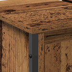 HKH Mueble de lavabo de baño de madera antigua