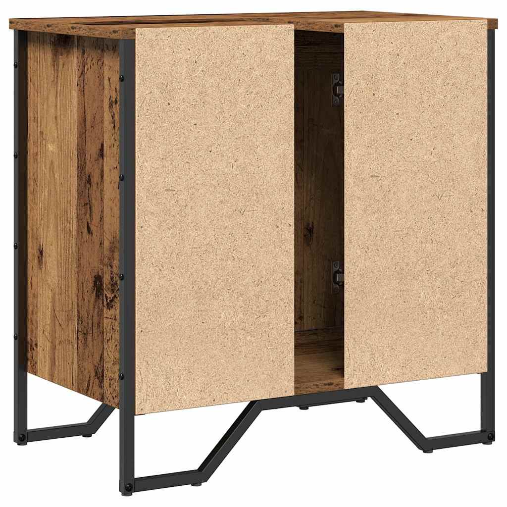 HKH Mueble de lavabo de baño de madera antigua