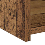 HKH Estantería Alta de Madera Procesada con 2 Cajones - Madera Antigua