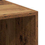 HKH Estantería Alta de Madera Procesada con 2 Cajones - Madera Antigua