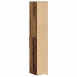 HKH Estantería Alta de Madera Procesada con 2 Cajones - Madera Antigua