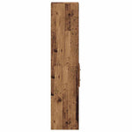 HKH Estantería Alta de Madera Procesada con 2 Cajones - Madera Antigua