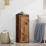HKH Aparador Moderno de madera manufacturada con 1 Puerta y 1 Cajón - Madera Antigua