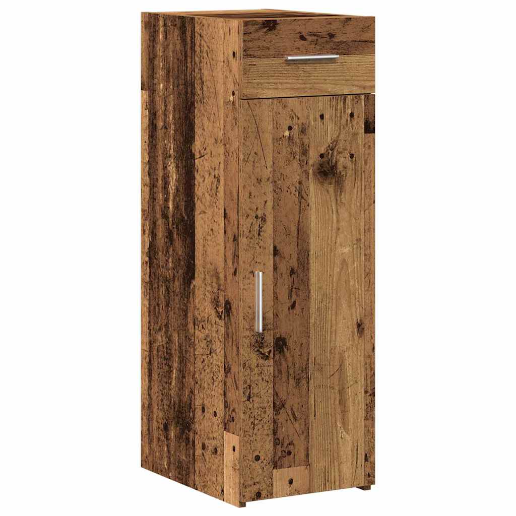 HKH Aparador Moderno de madera manufacturada con 1 Puerta y 1 Cajón - Madera Antigua