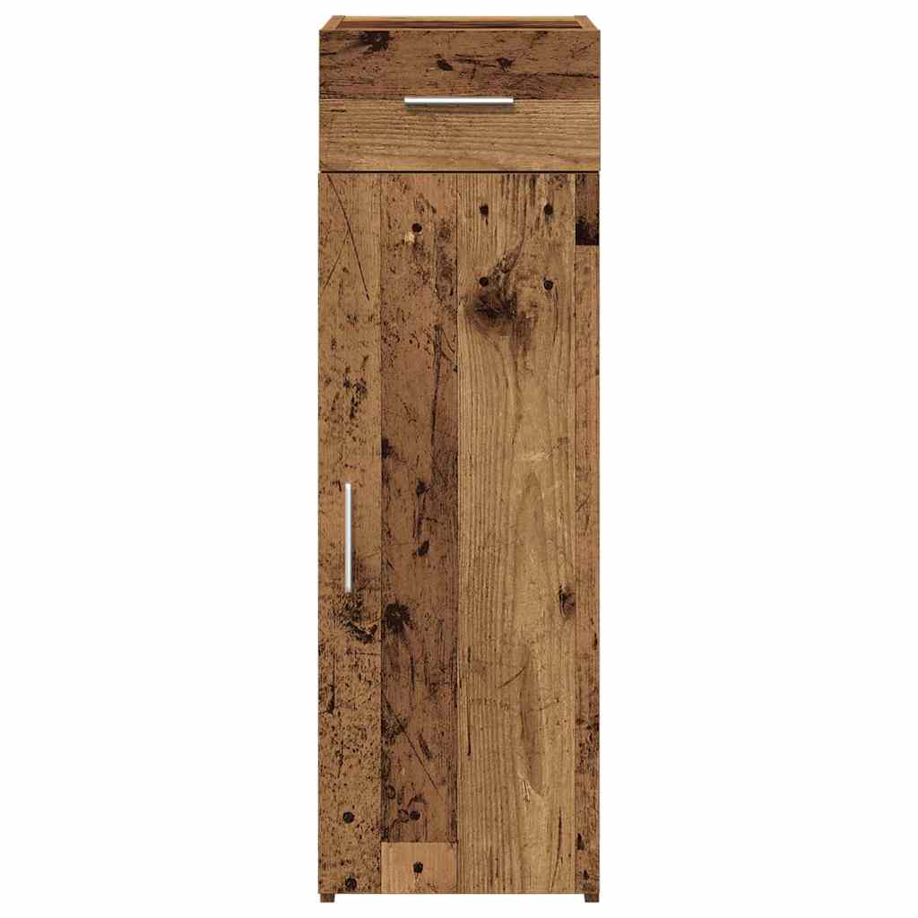 HKH Aparador Moderno de madera manufacturada con 1 Puerta y 1 Cajón - Madera Antigua