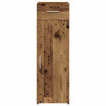 HKH Aparador Moderno de madera manufacturada con 1 Puerta y 1 Cajón - Madera Antigua