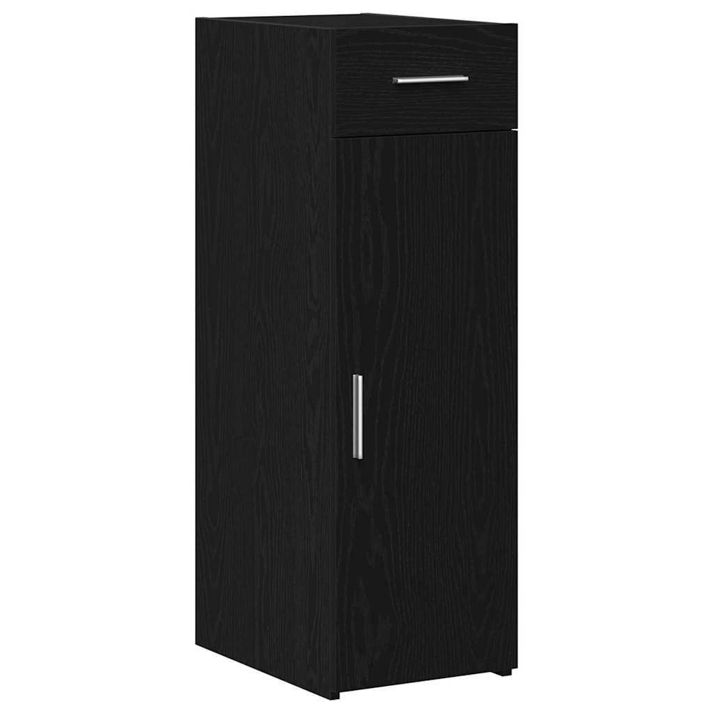 HKH Aparador Moderno de madera con 1 Puerta y 1 Cajón - Roble Negro