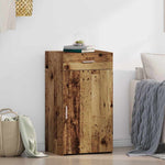 Aparador moderno HKH de madera procesada con 1 puerta y 1 cajón - Madera antigua