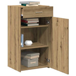 HKH Aparador Moderno de Madera Procesada con 1 Puerta y 1 Cajón - Roble Artesanal