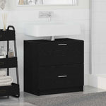 HKH Mueble de Baño con Cajón de Roble - Negro