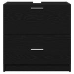 HKH Mueble de Baño con Cajón de Roble - Negro