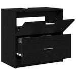 HKH Mueble de Baño con Cajón de Roble - Negro