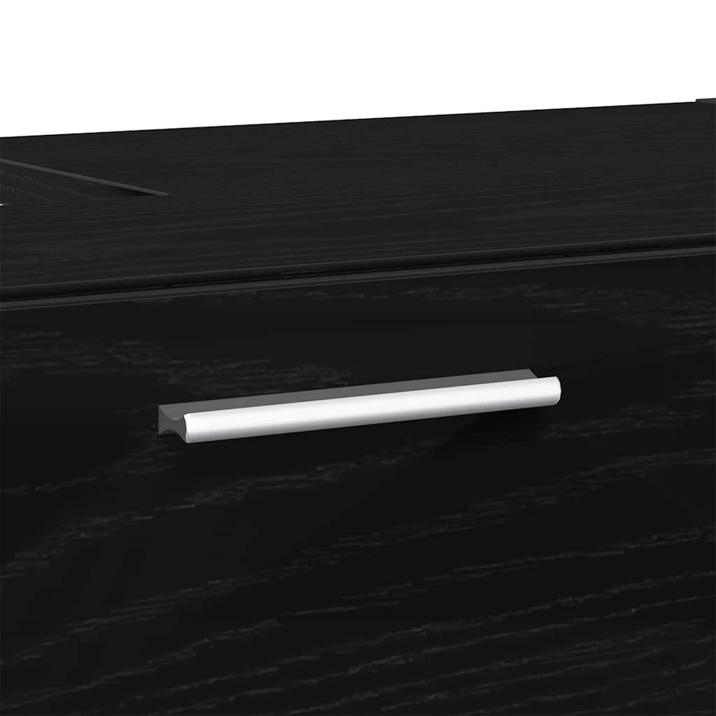 HKH Mueble de Baño con Cajón de Roble - Negro
