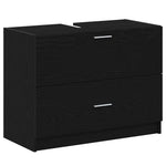 HKH Mueble de Baño con Cajón de Roble - Negro