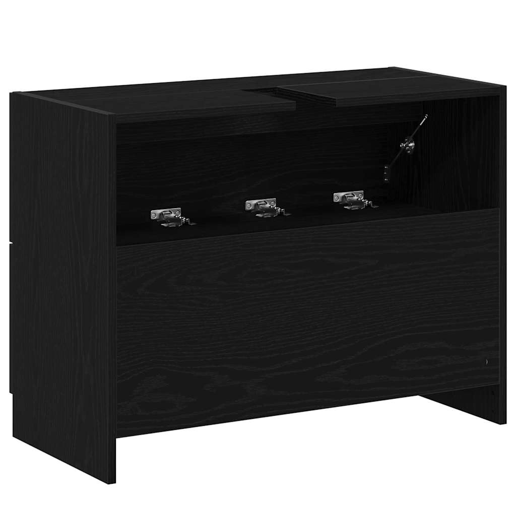HKH Mueble de Baño con Cajón de Roble - Negro