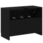 HKH Mueble de Baño con Cajón de Roble - Negro