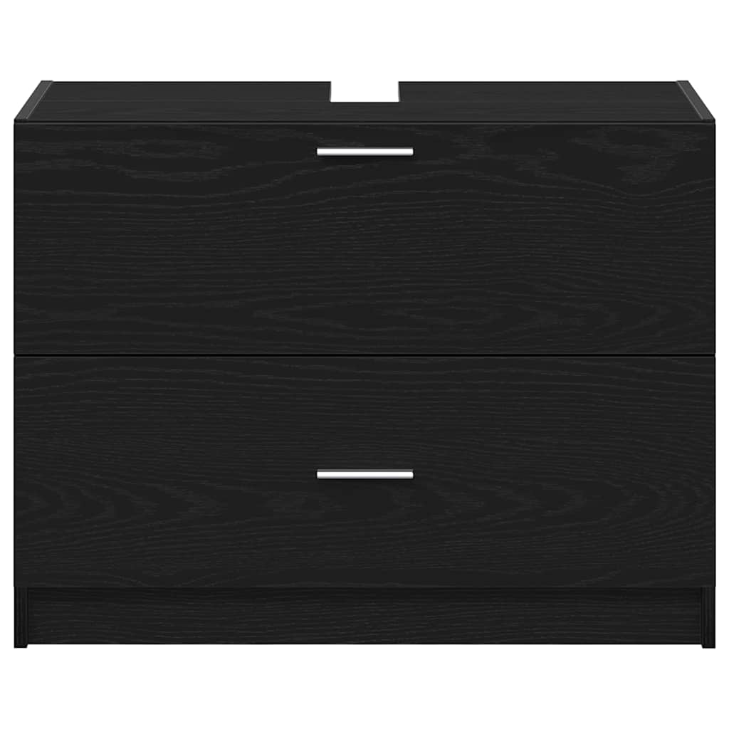 HKH Mueble de Baño con Cajón de Roble - Negro