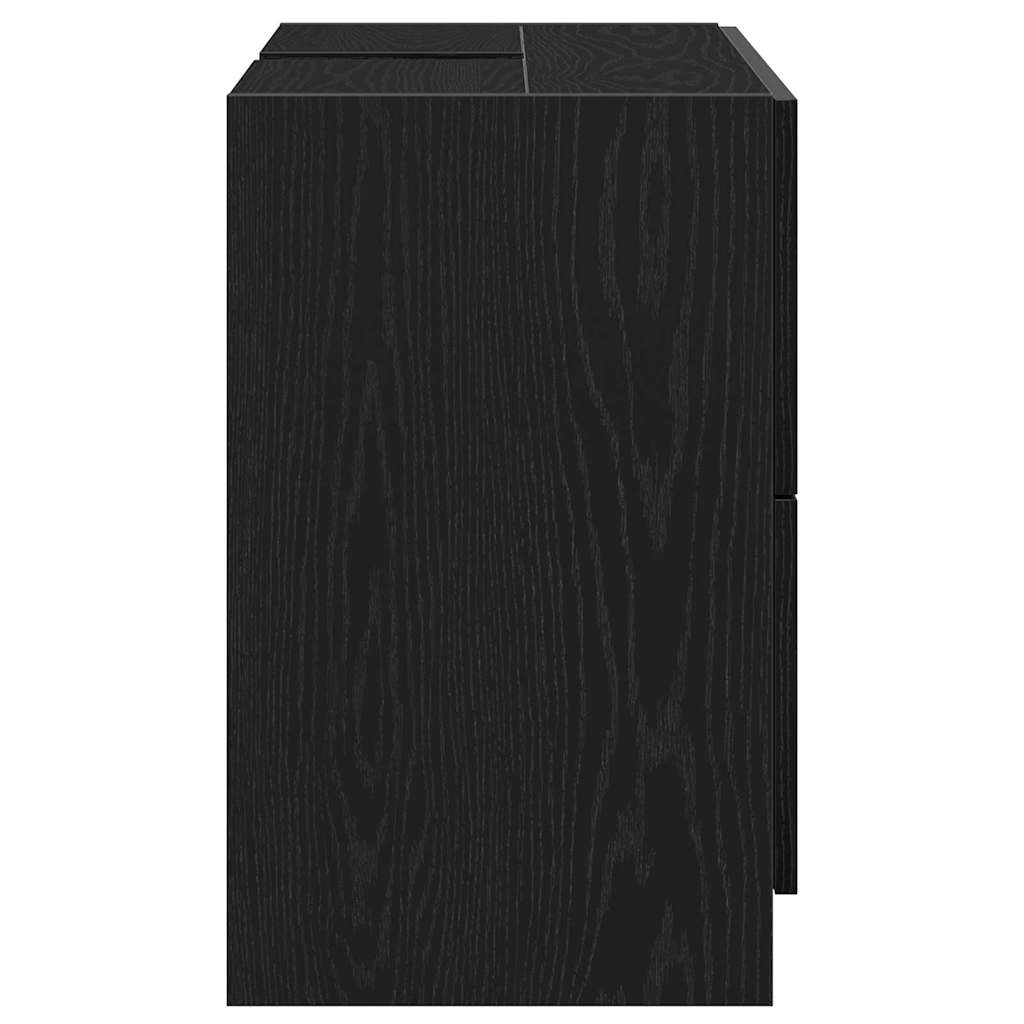 HKH Mueble de Baño con Cajón de Roble - Negro