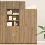 HKH Armario de Pared Moderno de Madera Procesada con 1 Puerta - Roble Artesanal
