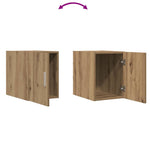 HKH Armario de Pared Moderno de Madera Procesada con 1 Puerta - Roble Artesanal
