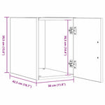 HKH Armario de Pared Moderno de Madera Procesada con 1 Puerta - Roble Artesanal