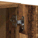 HKH Armario de Pared Rústico de Madera Procesada con 2 Puertas - Madera Antigua