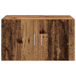 HKH Armario de Pared Rústico de Madera Procesada con 2 Puertas - Madera Antigua