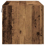 HKH Armario de Pared Rústico de Madera Procesada con 2 Puertas - Madera Antigua