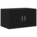HKH Armario de Pared Rústico de Madera Procesada con 2 Puertas - Roble Negro