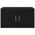 HKH Armario de Pared Rústico de Madera Procesada con 2 Puertas - Roble Negro