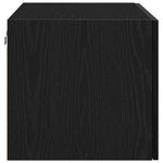 HKH Armario de Pared Rústico de Madera Procesada con 2 Puertas - Roble Negro