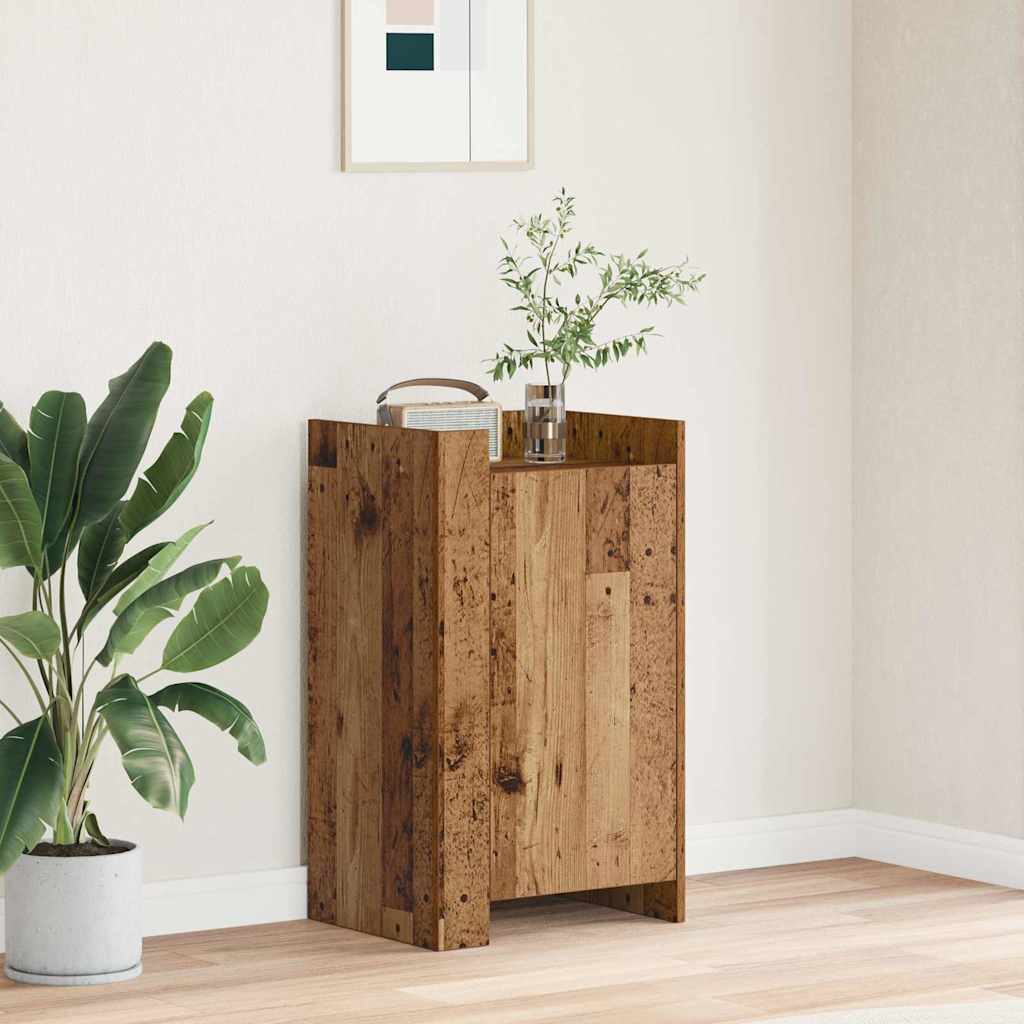 Aparador Industrial HKH de Madera con 1 Puerta - Madera Antigua