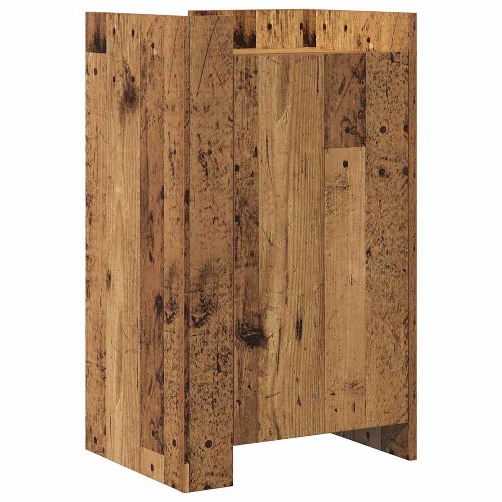 Aparador Industrial HKH de Madera con 1 Puerta - Madera Antigua