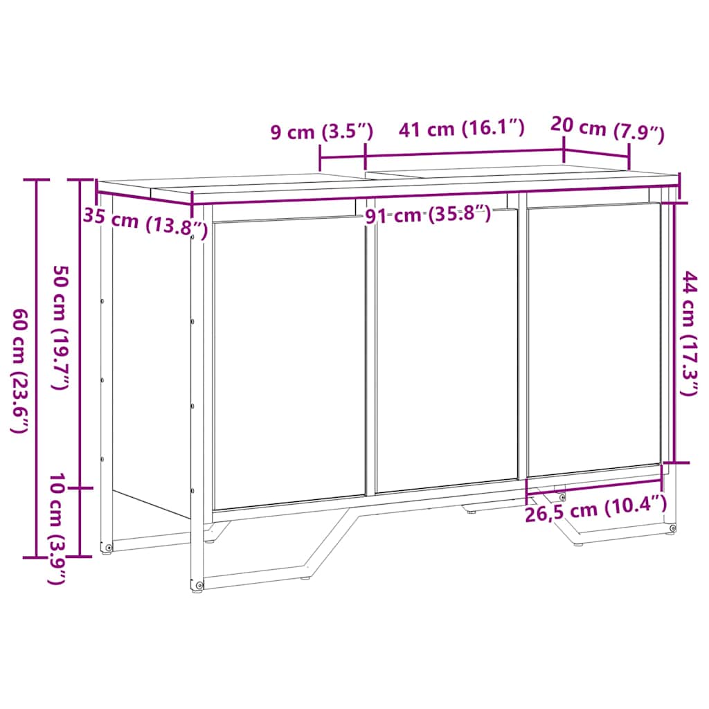 Mueble bajo lavabo HKH Others de Roble Artesanal