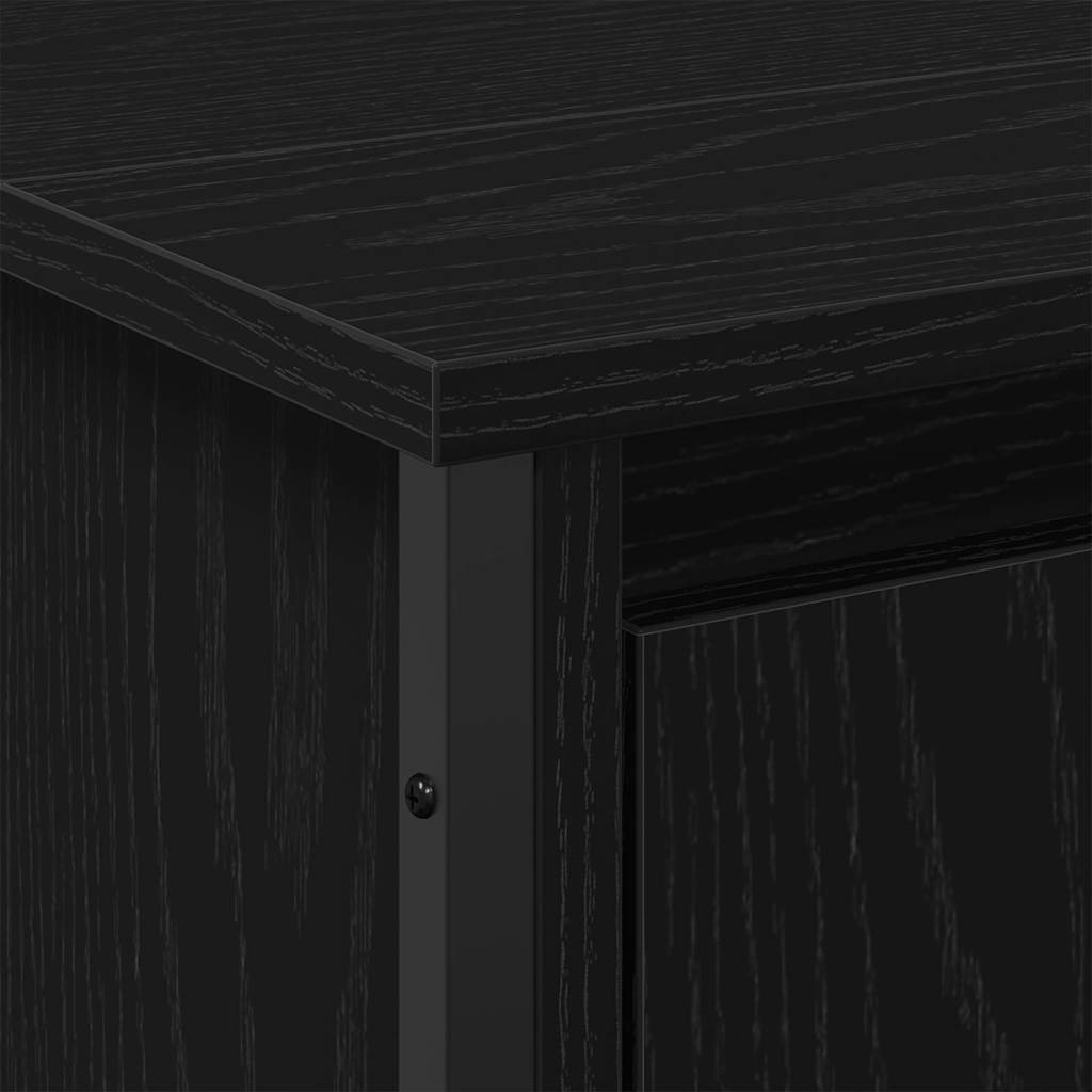 HKH Armário de Lavatório Outros com Porta em Carvalho - Preto