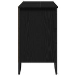 HKH Armario de lavabo de baño de roble - Negro