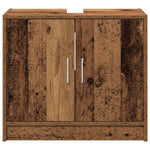 Mueble de baño HKH con puerta de madera antigua