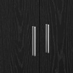 HKH Armario de Baño con Puerta de Roble - Negro