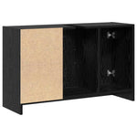 HKH Armario de Baño con Puerta de Roble - Negro