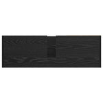 HKH Armario de Baño con Puerta de Roble - Negro