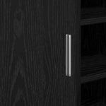 HKH Armario de Baño con Puerta de Roble - Negro