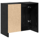 HKH Armario de Baño con Puerta de Roble - Negro