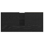 HKH Armario de Baño con Puerta de Roble - Negro