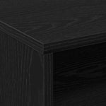 HKH Armario Moderno de Madera Procesada con 2 Puertas - Roble Negro
