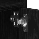 HKH Armario Moderno de Madera Procesada con 2 Puertas - Roble Negro