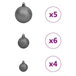 HKH Árvore de Natal Artificial Pré-Iluminada Rosa em PVC