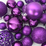 HKH Árvore de Natal Artificial Pré-Iluminada Preto em PVC